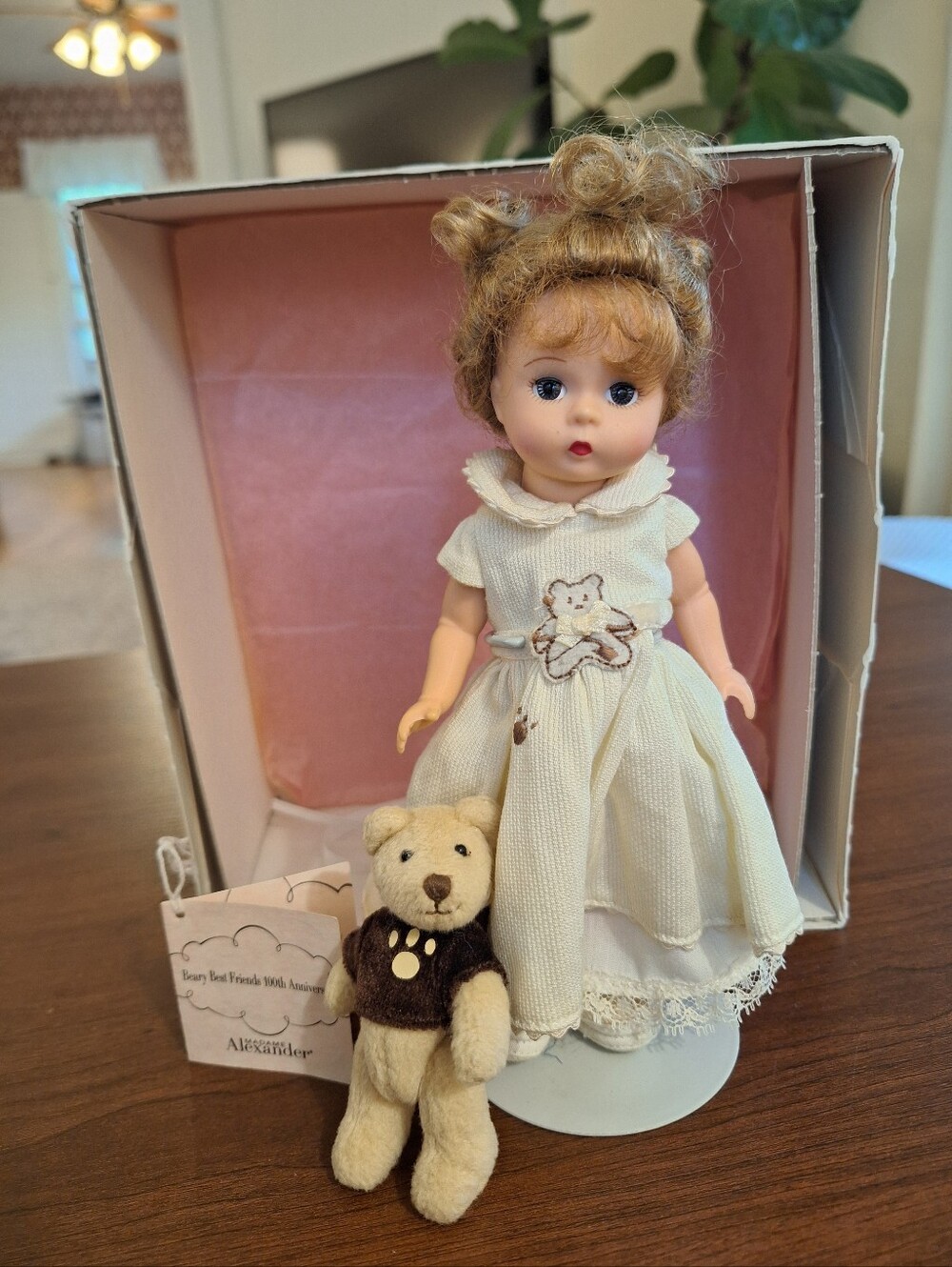 100th Anniversary MadameAlexander "Beary Best Friends" 8"collectible doll w/ Box